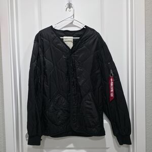 Alpha Industries Black Quilted Liner Jacket
